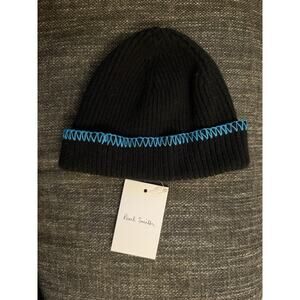 NWT Paul Smith Lambswool Beanie Hat Made in Scotland